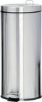V-Part - Pedaalemmer 30 liter - Ronde afvalbak - mat RVS