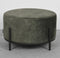 LABEL51 Troy Poef - Groen - Velours - XL