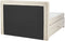 ADMIRAL - Boxspringbed - Beige - 160 x 200 cm - Polyester