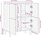 vidaXL - Dressoir - 60x33x75 - cm - massief - mangohout