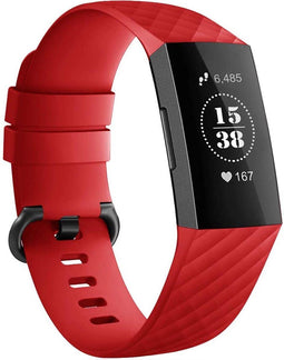 iMoshion Bandje Geschikt voor Fitbit Charge 4 / Charge 3 - iMoshion Siliconen bandje - Rood