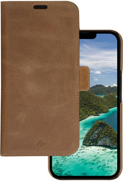 dbramante1928 iPhone 14 Pro - Flip cover - Magneetsluiting en pasjesvakjes - Cognac