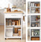 SoBuy FKW102-WN - Keukenwagen - 1 lade en deur - Wit