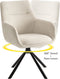 Furnihaus Olivia - Draaibare Eetkamerstoel - Armleuning 360° draaifunctie - Taupe