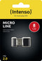 Intenso Micro Line - USB-stick 8GB - USB 2.0 - Zwart