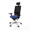 Bureaustoel met hoofdsteun Piqueras y Crespo 3D086G1 Marineblauw