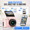 Strex Digitale Camera 5K 75MP - Fototoestel - Compactcamera met Wifi - Vlog Camera - Fotocamera voor Kinderen - 18x Zoom - Draaibaar Scherm - Roze