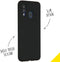 Accezz Liquid Silicone Backcover - Samsung Galaxy A40 - Krasbestendig Schokbestendig - Zwart