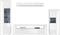 Furnilux Skylight - Woonkamercombinatie - Hoogglans MDF - Wit Grijs - 46x351x202cm