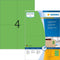 Herma Labels green 105x148 SuperPrint 400 pcs.
