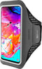 Mobiparts Galaxy A70 (2019) - Sport Armband - Ademend materiaal en sleutelvak - Zwart