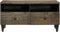 vidaXL - Salontafel - 80x54x40 - cm - massief - mangohout - lichtgrijs