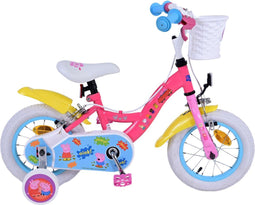 Peppa Pig - Kinderfiets - 12 inch - Twee handremmen - Roze