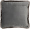 J-Line kussen Alpha Vierkant - polyester - grijs