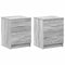 vidaXL - Nachtkastjes - 2 - st - met - 2 - lades - 40x36x50 - cm - grijs - sonoma - eiken