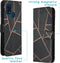 iMoshion Hoesje Geschikt voor Samsung Galaxy M31 Hoesje Met Pasjeshouder - iMoshion Design Softcase Bookcase - Goud / Zwart / Black Graphic