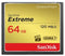 SanDisk Extreme - CompactFlash 64GB - 120MB/s leessnelheid - 85MB/s schrijfsnelheid
