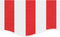 vidaXL - Vervangingsdoek - voor - luifelrok - gestreept - 3 - m - rood - en - wit