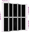 vidaXL - Kamerscherm - met - 5 - panelen - massief - paulowniahout - bruin