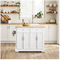 SoBuy FKW71-III-WN - Keukentrolley - Uittrekbare lades en werkblad 115x46/71x92 cm - Wit