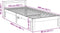 vidaXL - Bedframe - zonder - matras - massief - grenenhout - wit - 80x200 - cm