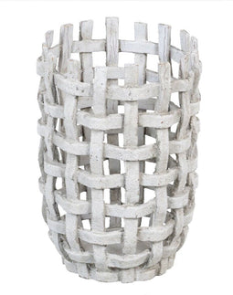 Vaas 19 x 19 x 26,5 cm Keramisch Taupe