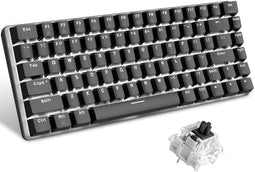 AK33 LED-achtergrondverlichting Anti-ghosting USB Bedraad mechanisch gamingtoetsenbord Zwarte schake