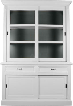 HSM Collection Buffetkast Provence - 150 cm - wit/donkergrijs