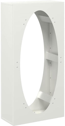 vidaXL - Brandhoutrek - 50x23x100 - cm - koudgewalst - staal - wit