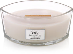WoodWick Geurkaars Ellipse Smoked Jasmine - 9 cm / 19 cm