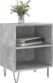 vidaXL - Nachtkastje - 40x30x50 - cm - bewerkt - hout - betongrijs