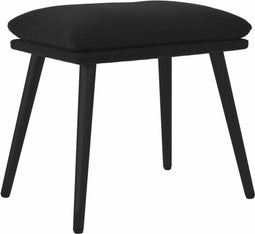 vidaXL - Voetenbank - 45x29,5x35 - cm - fluweel - zwart