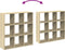 vidaXL - Kamerscherm - / - boekenkast - 102x29x103,5 - cm - hout - sonoma - eikenkleur