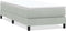 vidaXL - Boxspring - zonder - matras - fluweel - lichtgrijs - 90x210 - cm