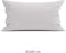 Zohome Kussensloop Lino - Kussenhoes van 40x80 cm - 1 stuk - 100% Katoen - Grijs