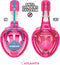 Atlantis Snorkelmasker 2.0 - Duikbril - Snorkel - Snorkelset - Full Face Masker - Kinderen - Roze - XS
