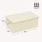 WOLTU Opbergbox - Deksel - Inklapbaar - Handgrepen - 3Stuks - 48x29x20cm - Crème