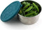 Blue Water Bento - Seal cup XL Lekvrij - bewaarbak - RVS - met silicone deksel - 650ml.