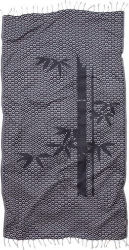 Seahorse Bamboo - Hamammdoek - 100 x 180 cm - Indigo