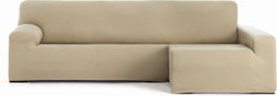 Hoes voor chaise longue met lange armleuning rechts Eysa BRONX Beige 170 x 110 x 310 cm