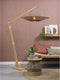 GOOD&MOJO Vloerlamp Bali - Bamboe/Zwart - 19x87x207cm - Scandinavisch,Bohemian - Staande lampen voor Woonkamer - Slaapkamer