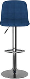 vidaXL - Barkrukken - 2 - st - stof - blauw