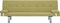 vidaXL - Slaapbank - met - twee - kussens - polyester - groen