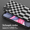Selencia Hoesje Geschikt voor iPhone 11 Hoesje Met Koord - Selencia Siliconen design hoesje met afneembaar koord - Zwart / Irregular Check Black
