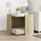 vidaXL - Kattenbakkast - 53x53x51 - cm - bewerkt - hout - sonoma - eikenkleurig