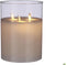 Mica Decorations LED Kaars - H20 x Ø15 cm - Wax/Glas