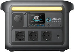 Anker SOLIX C800X - Draagbare Power Station - 768 Wh 1200W 3 AC-uitgangen - Zwart