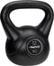 Avento Kettlebell - 12 kg - Kunststof met cementvulling - Zwart