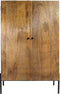 Liviza Opbergkast Ustral - Mangohout - Rond Bruin - 160 cm , 45 cm , 100 cm