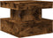 vidaXL - Salontafel - met - metalen - poten - 50x50x40 - cm - gerookt - eikenkleurig